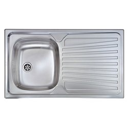 Lavello 1 vasca (86x50cm) MONDIAL Inox Satinato 011543SCSSX