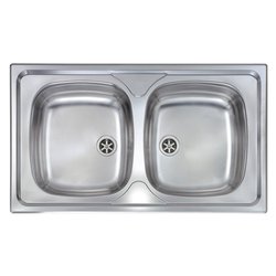 Lavello 2 vasche (86x50cm) MONDIAL Inox Satinato 011544XCSSX