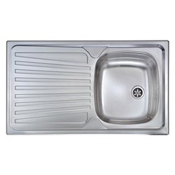 Lavello 1 vasca (86x50cm) MONDIAL Inox Satinato 011543DCSSX