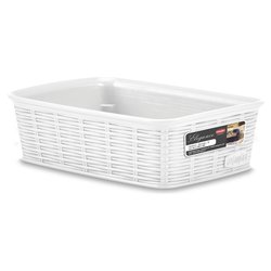 Cestino plastica (20x14x6cm) ELEGANCE Bianco 30900