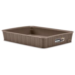Cestino plastica (35x26x6cm) ELEGANCE Tortora 30951