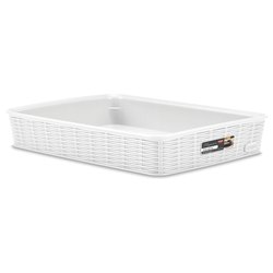 Cestino plastica (35x26x6cm) ELEGANCE Bianco 30950