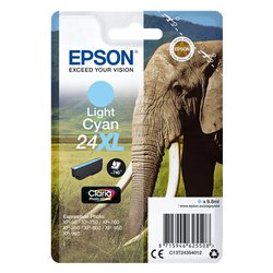 Image of Cartuccia stampante Serie Elefante Ciano chiaro CLARIA T24 Xl C13T24354012 cod094