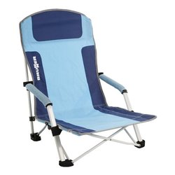 Spiaggina acciaio verniciato e tessuto poliestere pieghevole (57x50x73,5cm) BULA Azzurro 0404148N C57