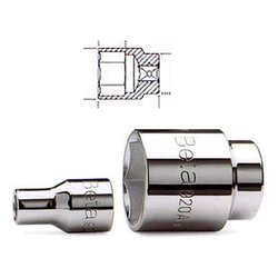 Chiave a bussola 1/2"F bocca esagonale (10mm) Cromo lucido 920A 009200010