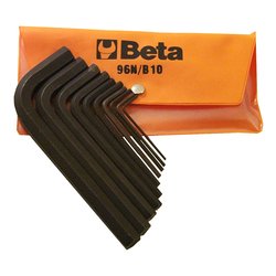 Set 10 chiavi maschio piegate per brugole esagonali 96N B10 000960650