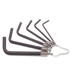 Set chiavi maschio esagonale piegate per brugole 6 pz 96N/ST Nero 000960640
