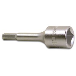 Chiave a bussola 1/2"F maschio esagonale (5mm) Cromo satinato 920ME 009200505