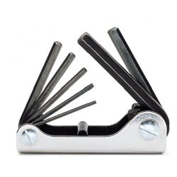 Set chiavi maschio esagonale piegate per brugole 7 pz 96N/G Nero e Cromo 000960645