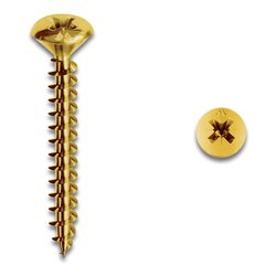 Viti per legno tutto filetto (2x0,35 cm) PANEL VIT Ottonato 500 pz FR259A350200OTC