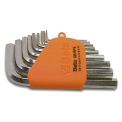 Set chiavi maschio esagonale piegate per brugole 9 pz 96/SC Cromo 000960374