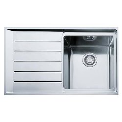 Lavello 1 vasca (86x51cm) Npx 611 NEPTUNE PLUS Inox Spazzolato 101 0068 360