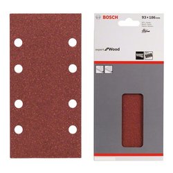 Set fogli abrasivi levigatrice 10 pz 93 x 187 mm 120 G 2608605306