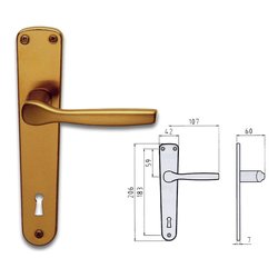 Maniglie porta coppia su placca p90 GABRY Bronzo 77400089004