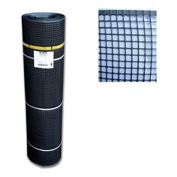 Rete maglie quadre hdpe polietilene ad alta densità QUADRA antracite (50x100 cm) 1A140389