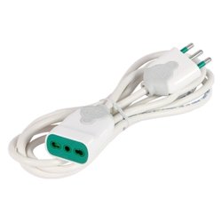 Prolunga elettrica bianco H05VV-F 3x1 mmq (500 cm) 92700