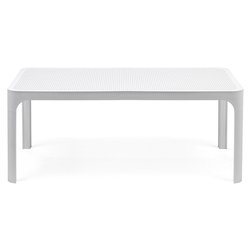 Tavolino da esterno polipropilene NET Table 100 Bianco (100x60x40cm) 40064 00 000