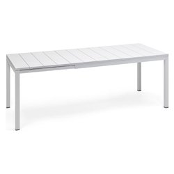 Tavolo da esterno polipropilene RIO 140 Extensible Allungabile Bianco (140-210x85x76cm) 48353 00 000