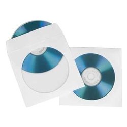 Buste proteggi CD e DVD Bianco 00451179 25 pz