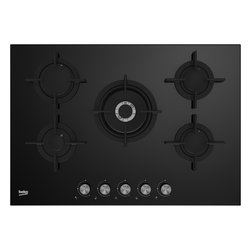 Piano cottura gas 5 zone Hilw 75222 S Black (75cm)