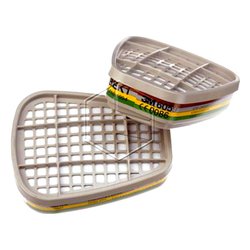 Set filtri maschera antipolvere 6059 per maschere 3m: 6000, 6500, 7000 7000034747
