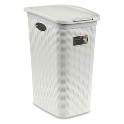Porta biancheria plastica (36Lt) ELEGANCE Bianco 30500