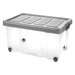 Contenitore (60L) con ruote PUZZLE BOX Grafite 8035640AK5
