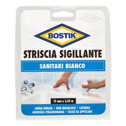 Striscia sigillante Autoadesiva bianco 1,3cm x 3,35m 6303111