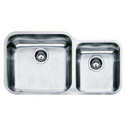 Lavello 2 vasche (78x40cm) Gax 120 GALASSIA Inox Spazzolato 122 0021 447
