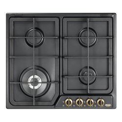 Piano cottura gas 4 zone COUNTRY Anf 46 Pro Antracite (60cm)