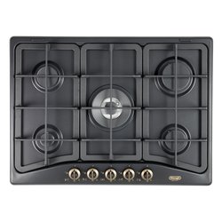 Piano cottura gas 5 zone COUNTRY Anf 57 Pro Antracite (70cm)