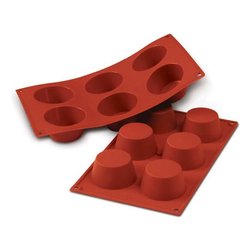 Stampo muffin silicone 6P (6,9cm) 20 023 00 0065
