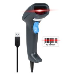 Lettore barcode per codici lineari USB Black HBCS1D10U