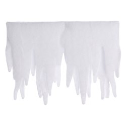 Ghiaccioli Poliestere (200cm) (1pz) Bianco glitterato 474743