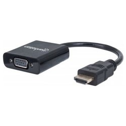 Convertitore video da Hdmi a Vga con Microusb Black 151436