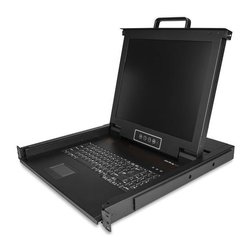 Kvm switch Single Port Rackmount KVM Console with 17” Display Black RKCONS1701