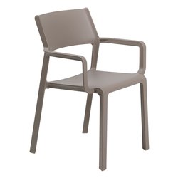 Sedia con braccioli TRILL Armchair Tortora 40250 10 000
