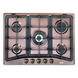 Piano cottura gas 5 zone COUNTRY Rof 57 Pro Rame (70cm)