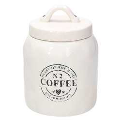 Barattolo ceramica (720ml) DOLCE CASA Caffè Bianco DE1BAN93263