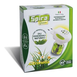 Elettroemanatore GREEN per insetticida liquido e piastrine Include flacone 35 ml e tab 64705