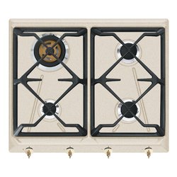 Piano cottura gas 4 zone COLONIALE SRV864AVOGH2 Avena (60cm)