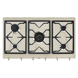 Piano cottura gas 5 zone COLONIALE SRV896AVOGH2 Avena (90cm)