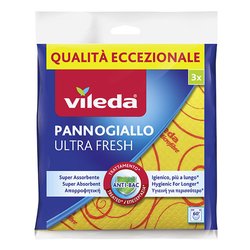 Set panni Microfibra 3 pz (40x36cm) Pannogiallo Ultra Fresh