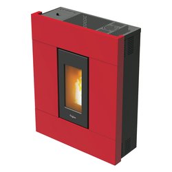 Stufa pellet 7kW TABLA 7 Slim Rosso 4 stelle 7019031