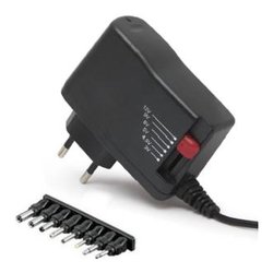Alimentatore EU Plug Black ACR 519 3V, 4,5V, 5V, 6V, 9V, 12V Multi plug