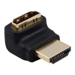 Connettore video Hdmi M F 90 Verso il Basso Black IADAP HDMI L