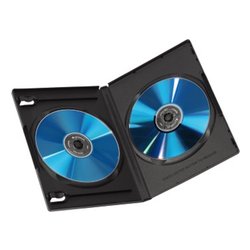 Image of Set custodie CD e DVD 5 pz Doppie nero 00051294 cod094