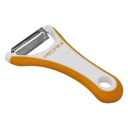 Pelapatate multiuso lama Julienne Plastica Bianco e Arancio 04GD167