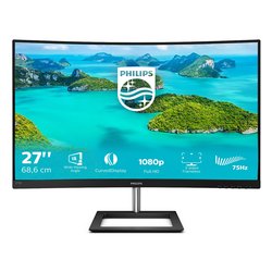 Monitor 27" Full HD 1080p E LINE Curvo Black 272E1CA 00
