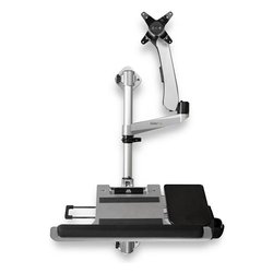 Supporto monitor TV parete ( 9 Kg ) VESA 100 x 100 Sit Stand Silver WALLSTSI1
